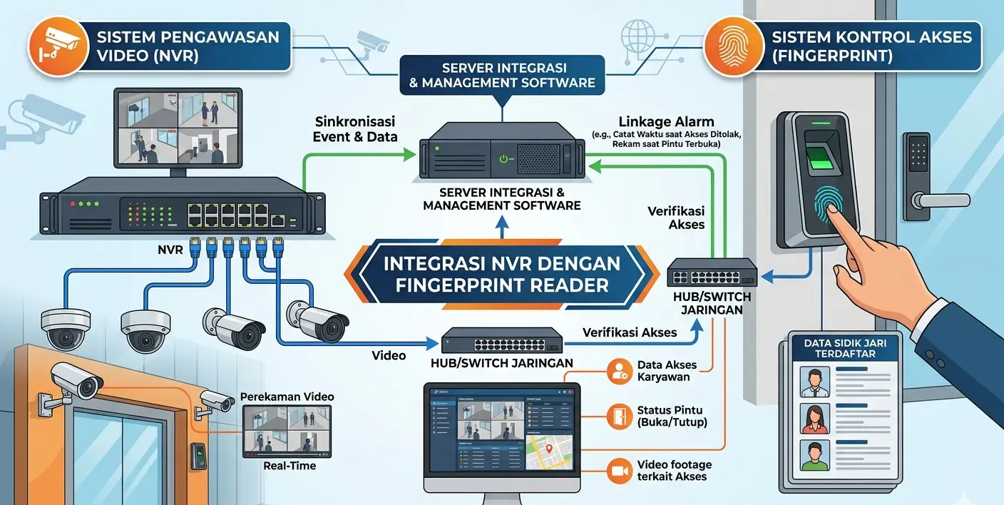 Integrasi NVR dengan Fingerprint Reader
